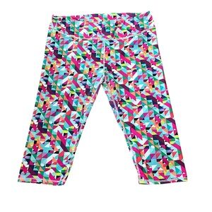 Fabletics Colorful Geometric Capri Leggings